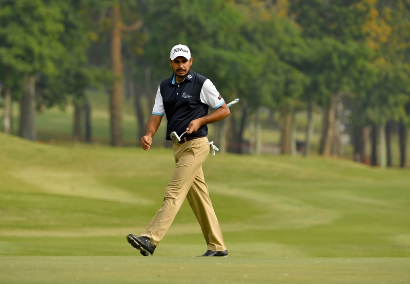Gagnjeet Bhullar of India, golf course