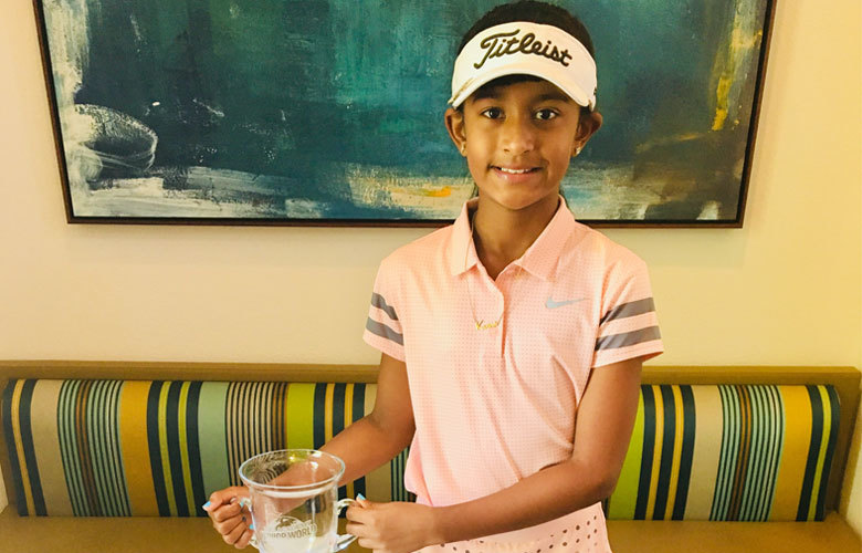 Golf prodigy Karina Jadhav