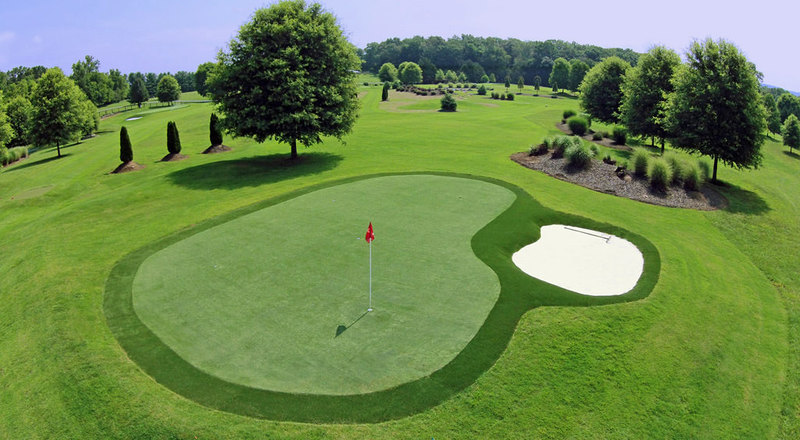 Golf courses synthetic turf