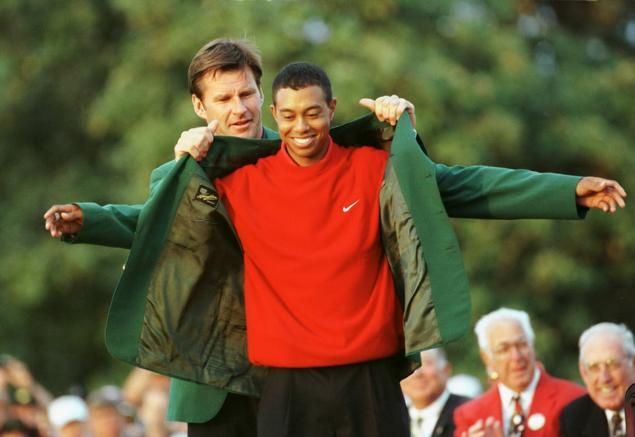 tige woods first green jacket