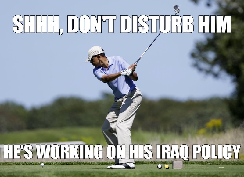 golf meme obama