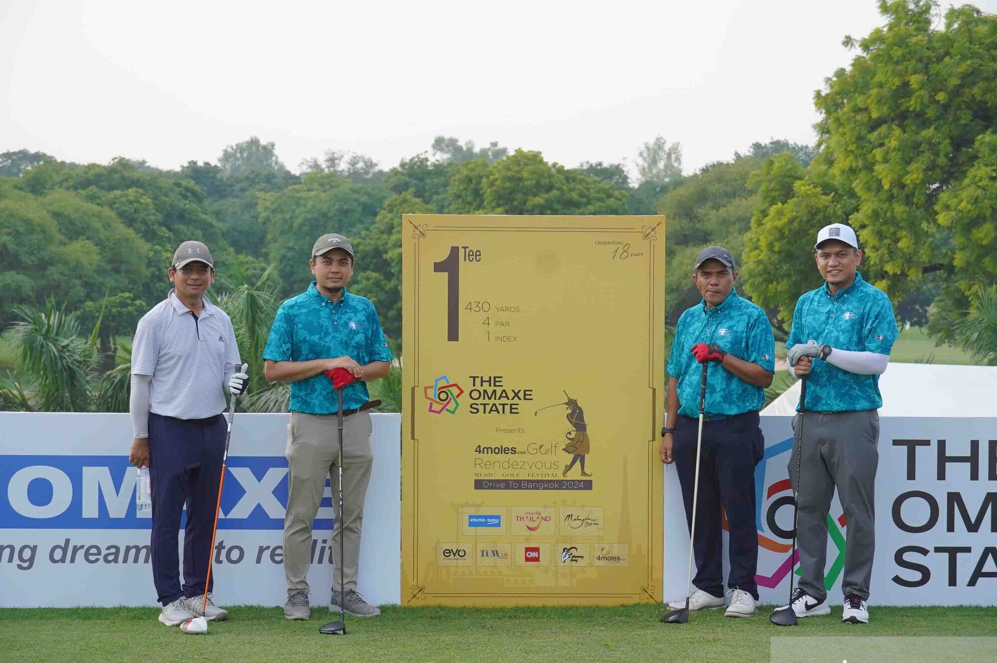 (From left to right) Muzafar Shah Mustafa, Zaidi Illias, Ahmad Johanif Mohd Ali, Akmal Aziz making up the whole team of Malaysia Tourism