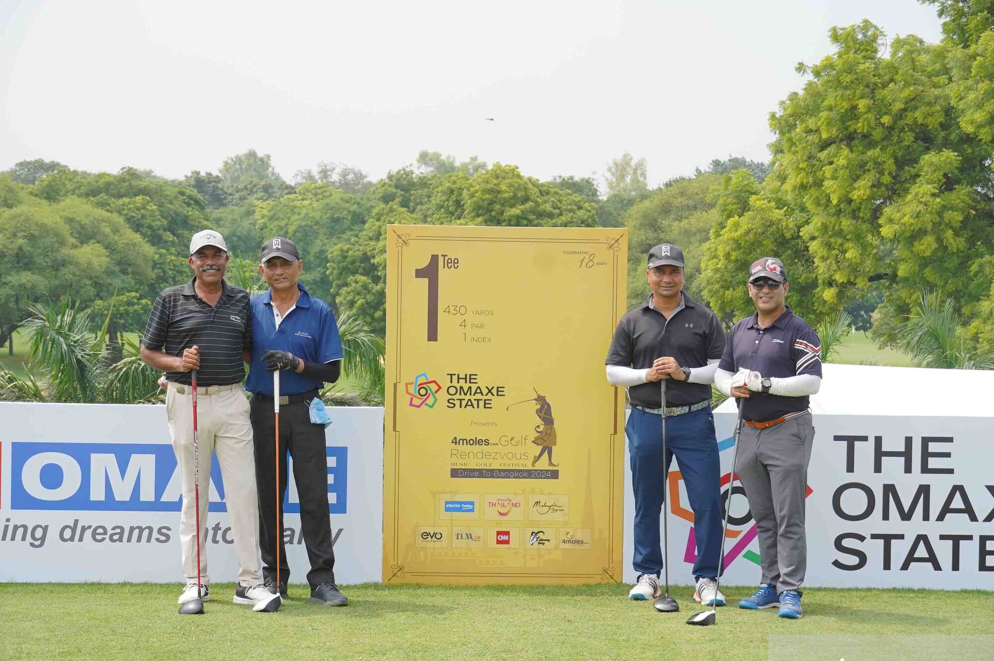 (From left to right) SK Nair, Bindu Ahluwalia, Rahul Sharma, Birendra Nepal giving the perfect pose of the day