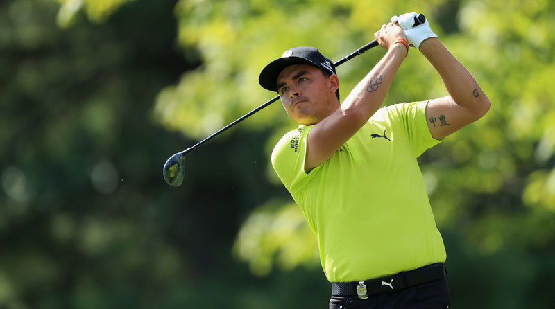 Rickie Fowler in yellow 