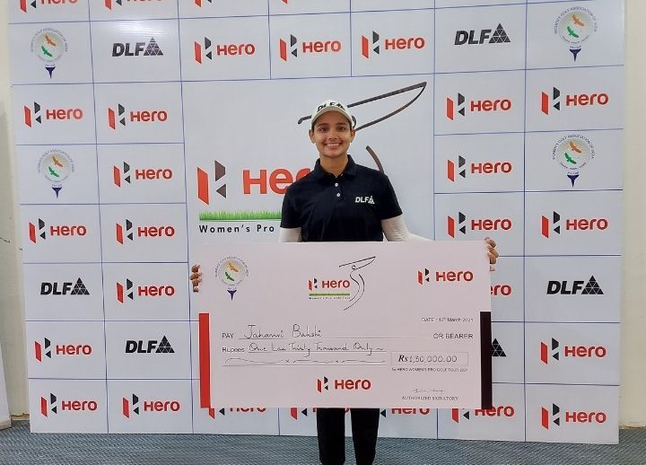 Jahanvi Bakshi winner of DLF hero indian open
