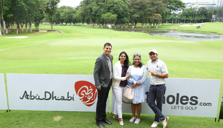 Abu Dhabi Tourism team at 4moles.com Golf Rendezvous event