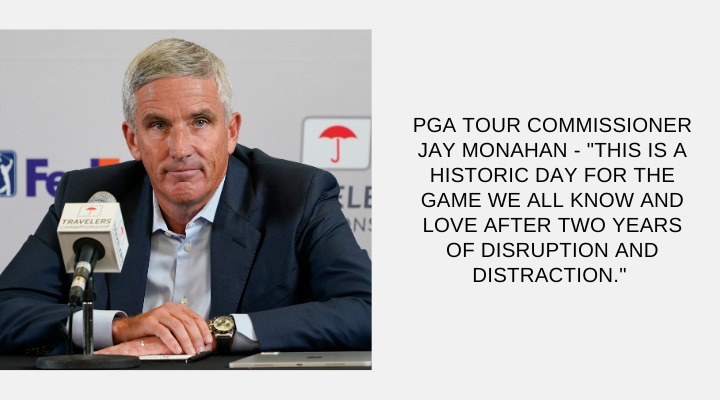 Jay Monahan on LIV and PGA Tour merger. Read more on 4moles.com